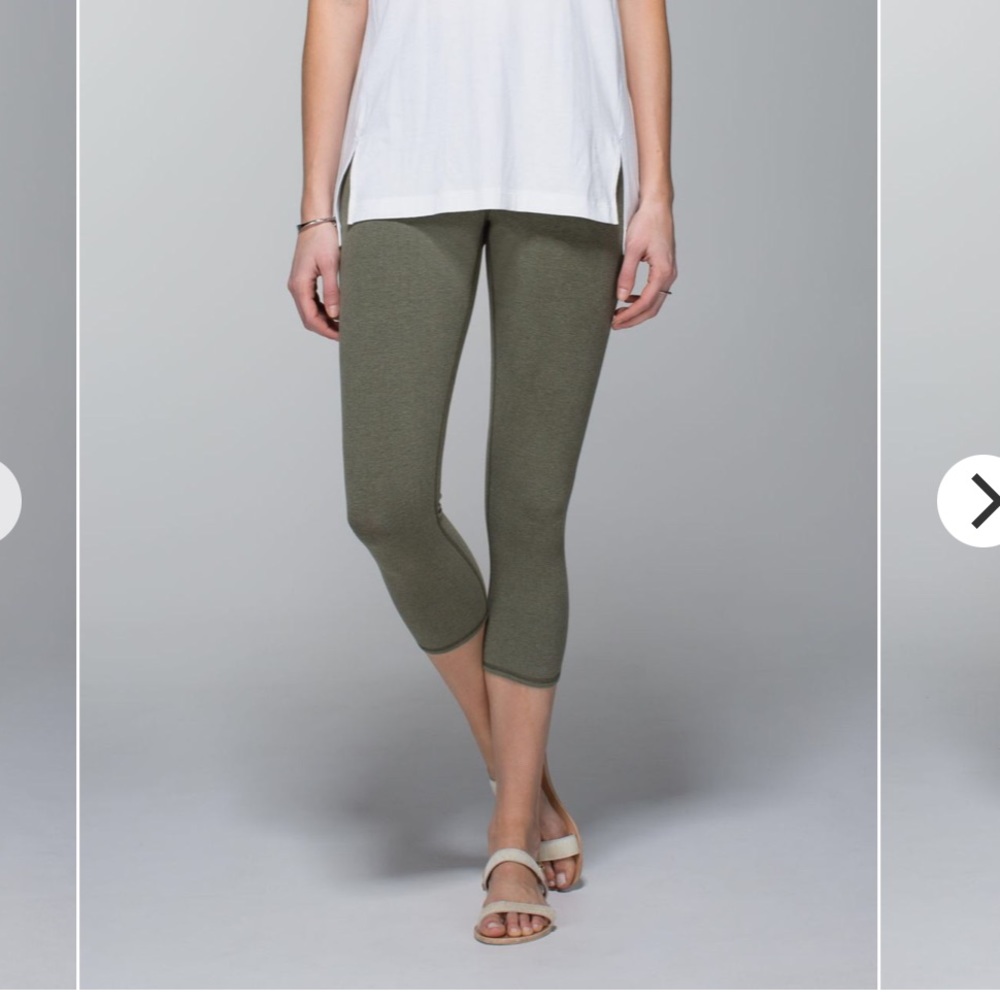 Lululemon wonder under crop (cotton)